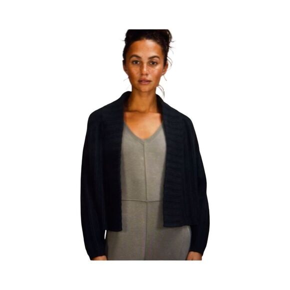 LULULEMON TWIN RIBBED SWEATER WRAP  M/L - Picture 1 of 13